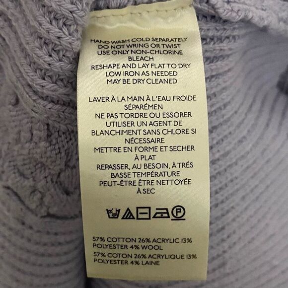 Anthropologie Lavender Knit A-Line Long Sleeve Skater Mini Dress NWT Size Small - Picture 6 of 7